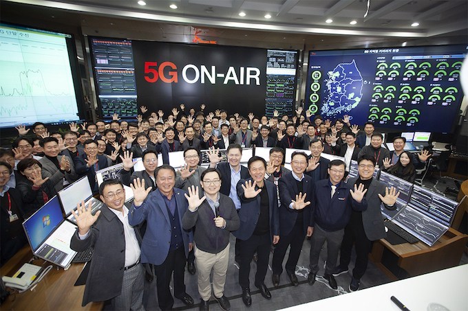 first 5g launch in korea by skt telecom